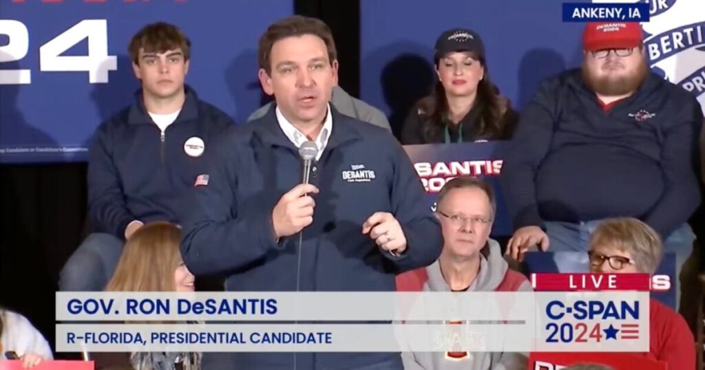 Ron DeSantis Criticizes Trump on Eve of Iowa Caucus — Accuses Him of Self-Serving Politician | The Gateway Pundit